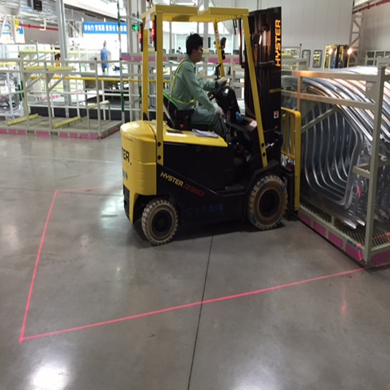 Spia luminosa per carrello elevatore a luce laser rossa per la sicurezza del magazzino