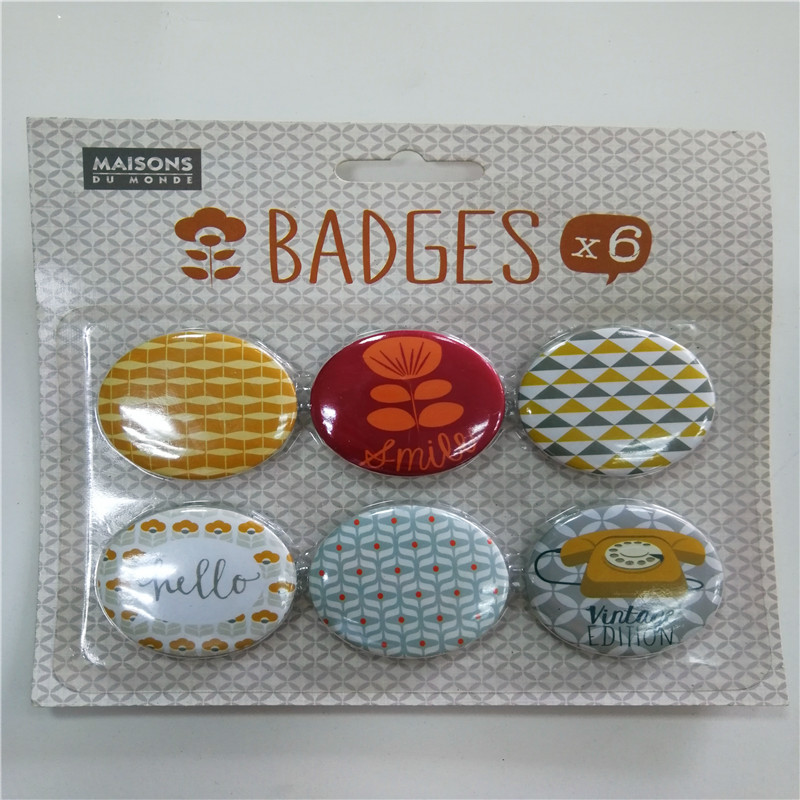Distintivo in metallo personalizzato di alta qualità per badge spilla abbigliamento