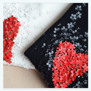 Pullover del maglione lavorato a maglia del cuore di Sequin Appliques delle donne pesanti di lavoro manuale 2018