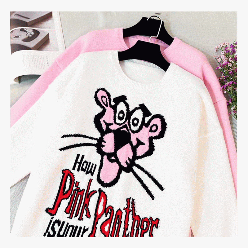 2019 Ultimo maglione design maglia rosa jacquard signore maglione lavorato a maglia