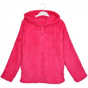 Felpa donna con cappuccio e felpa con cappuccio in caldo rosa