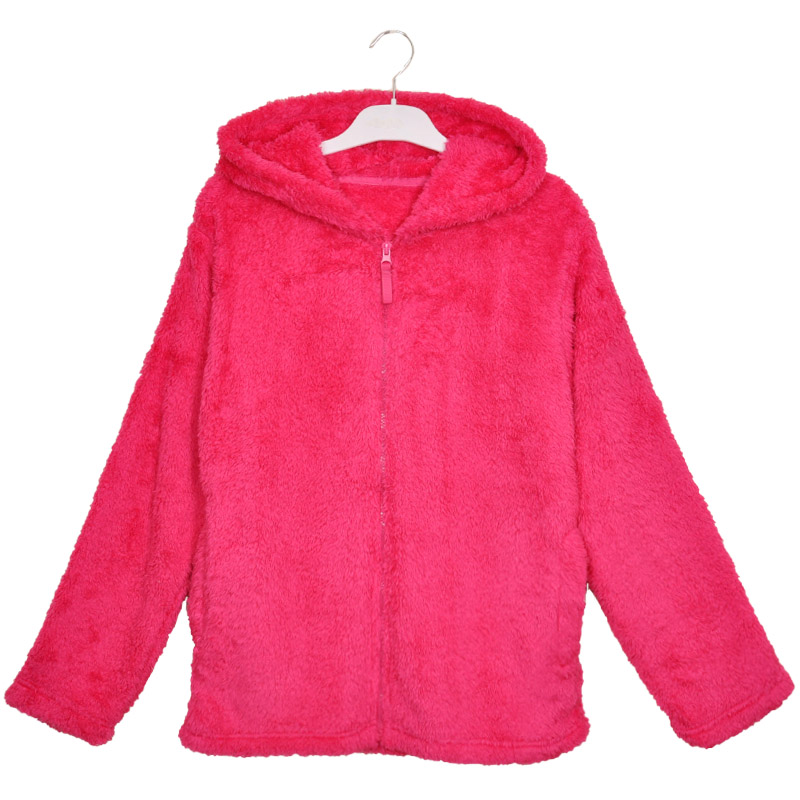 Felpa donna con cappuccio e felpa con cappuccio in caldo rosa
