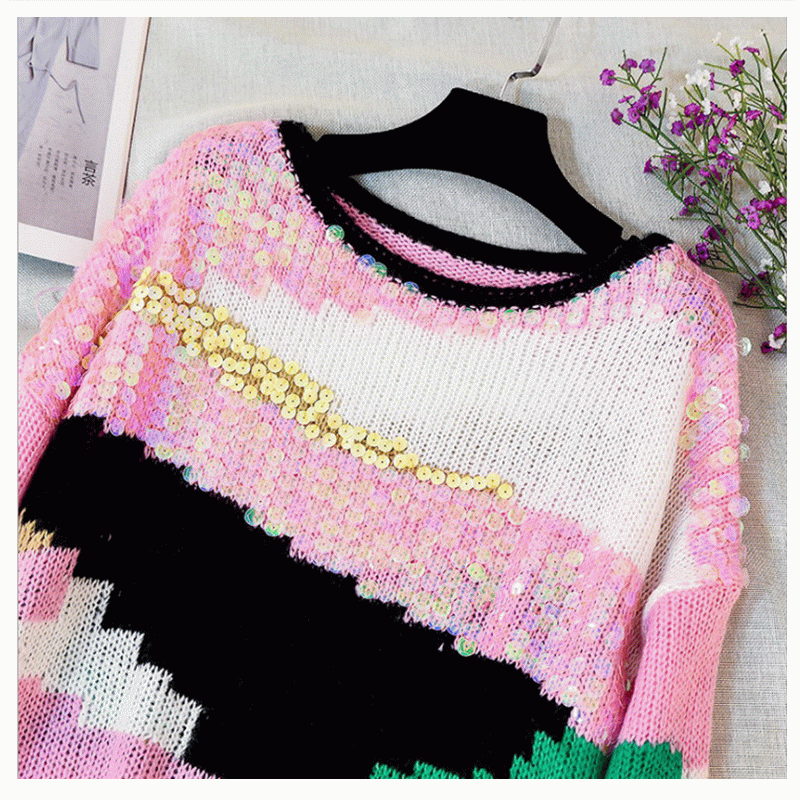 2019 Fatti a mano in paillettes cucite a mano con ricami in mohair invernale