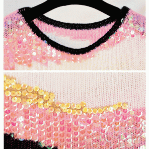 2019 Fatti a mano in paillettes cucite a mano con ricami in mohair invernale