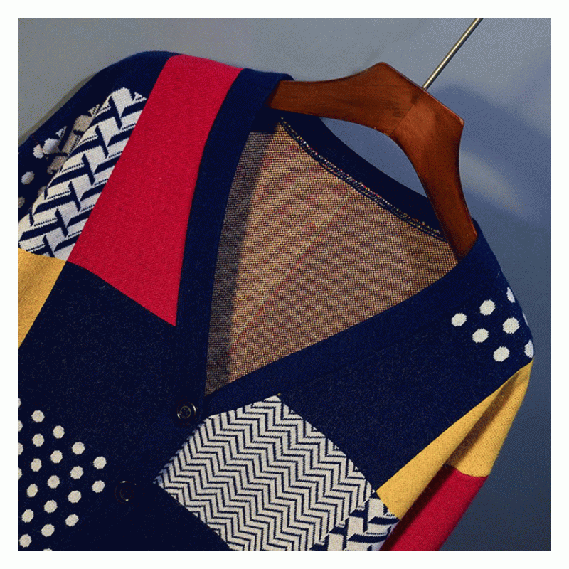 Maglione lavorato a maglia da donna con cardigan invernale autunno inverno Jacquard Plus Size