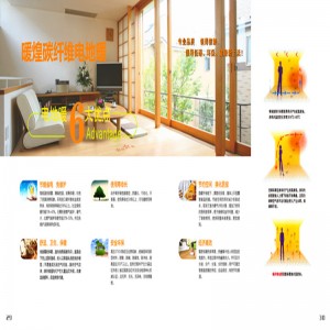 Riscaldamento a pavimento in fibra di carbonio