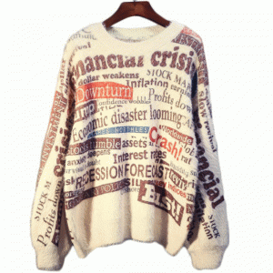 Maglione di lana lavorata a maglia Pullover delle signore della manica della lanterna della lanterna allentata della lanterna di inverno d'imitazione su ordinazione 2019