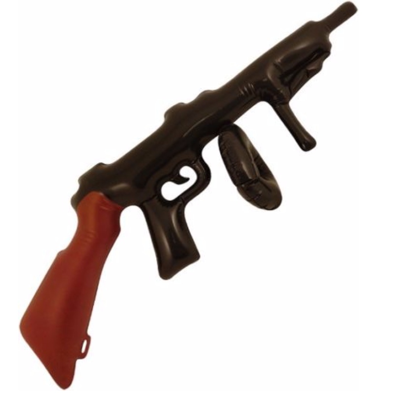 Accessori per feste all'ingrosso gonfiabile Tommy Gun 80cm Grande Fun Party o Fancy Dress Accessory