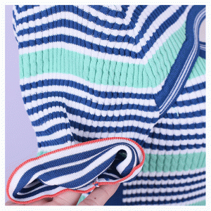 Maglioni sottili a righe da donna con collo alto a collo alto Bodycon