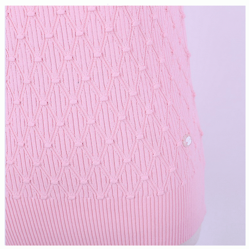 2018 Diamond Grids Summer maglia manica corta maglione pullover donne