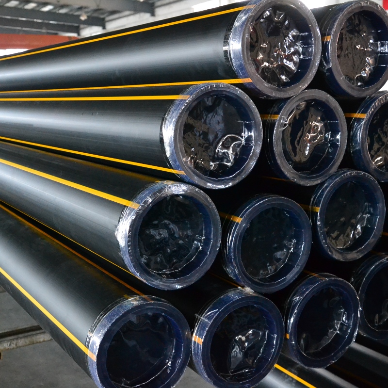 Fornitore cinese di tubo di gas HDPE con linea gialla