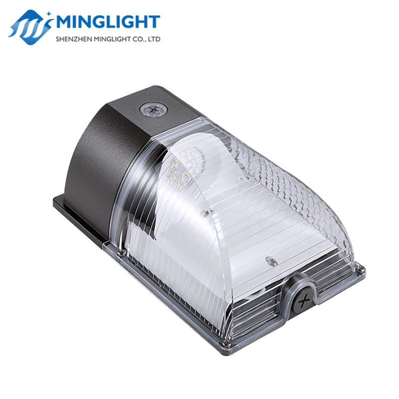 DLC ETL elencato Dusk-to-Dawn mini LED wall pack light con fotocellula