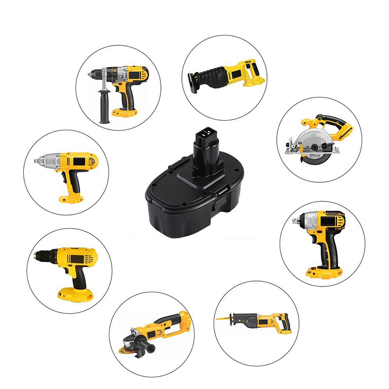 Ni-Mh 18V 2000mAh batteria di ricambio trapano a batteria per Dewalt DC9096, DC725, DE9095