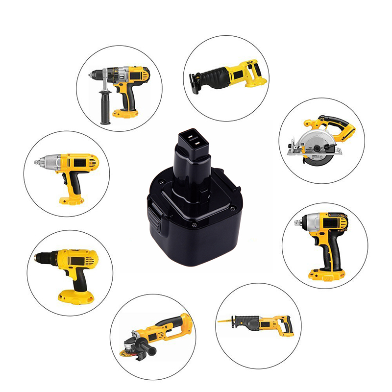 Celle per batterie ricaricabili Ni-Cd 9.6V 1500mAh per Dewalt DE9061, DE9062, DW9061