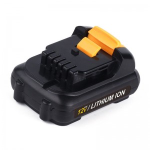 Batteria ricaricabile per strumento ricaricabile Li-ion 12V 2000mAh per Dewalt DCB120, DCB121