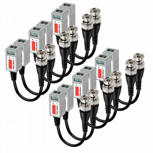 Cavo ricetrasmettitore video Balun Mini CCTV BNC