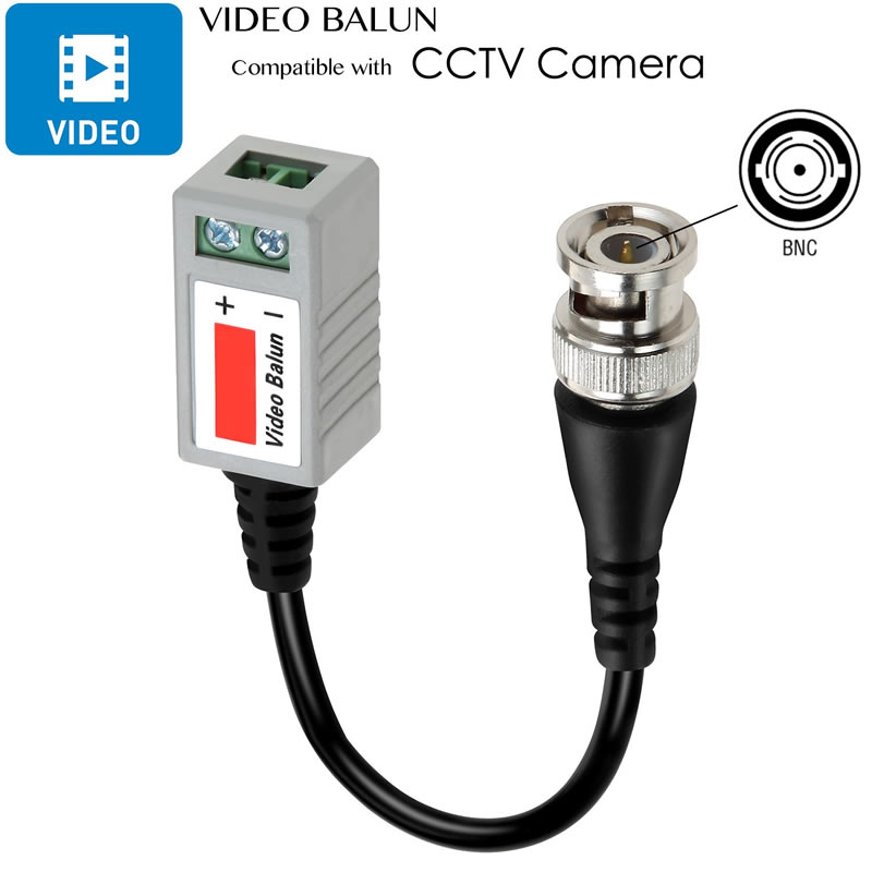 Cavo ricetrasmettitore video Balun Mini CCTV BNC