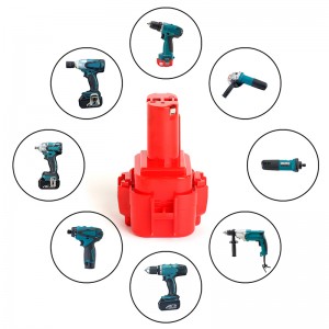 9102, 193977-7, 192595-8 9.6 V 2000 mAh Ni-Mh Battery Pack per Makita Power Tool