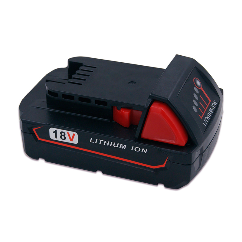 Pacco batterie ricaricabili Li-ion 18V 1500mAh per Milwaukee 48-11-1840 M18