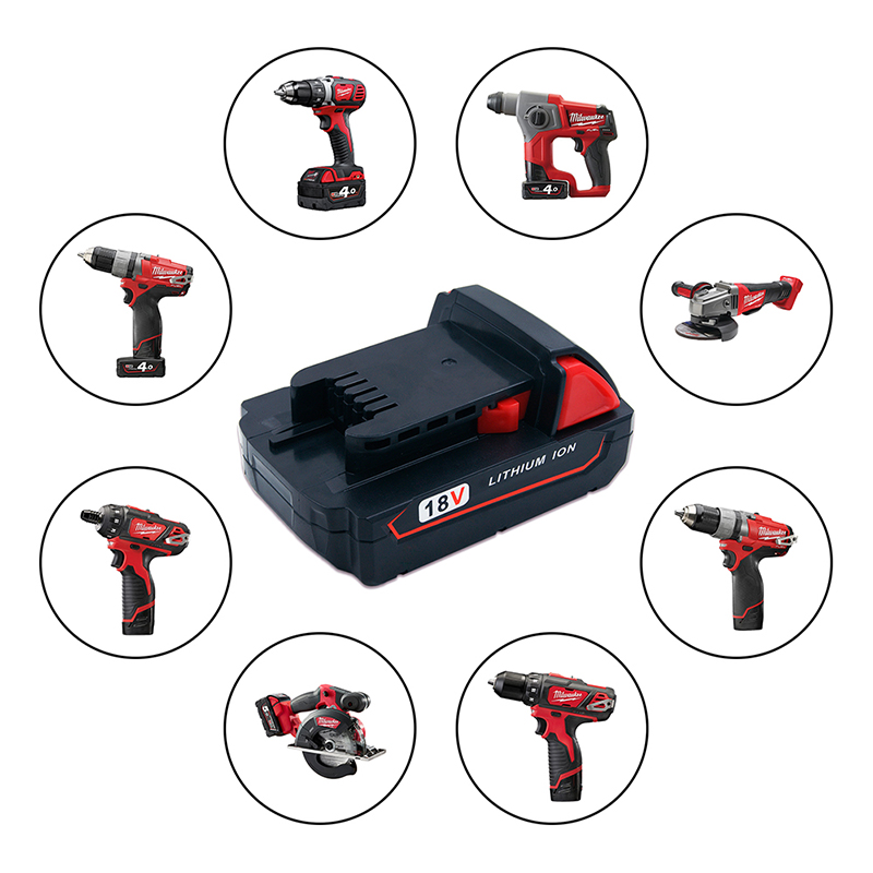 Celle di ricambio per batterie agli ioni di litio 18V 2000mAh per Milwaukee 48-11-1840 M18