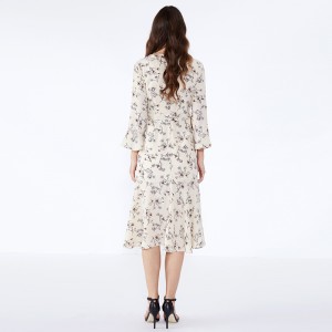 Abito da ballo casual da donna floreale Abiti da ufficio per donna JCGJ190315070