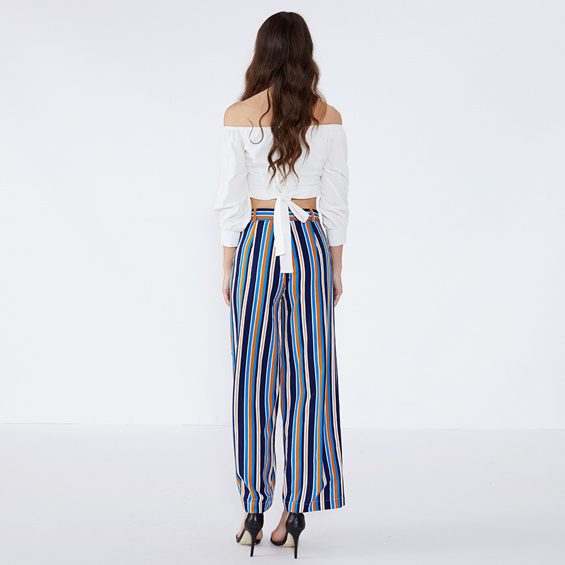 2019 Donne Fancy New Design Stripe Girls Fashion Pant