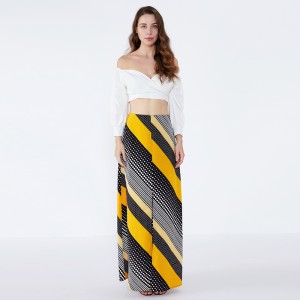 Gonna lunga Maxi in chiffon lungo di tendenza con frange in stile indiano