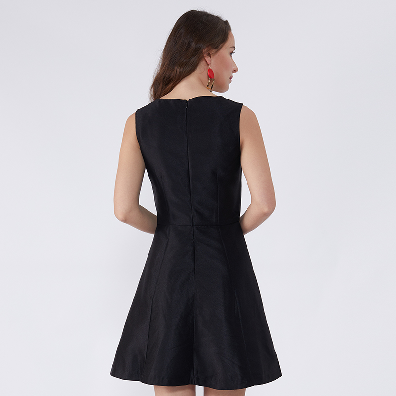 2019 Black White Patchwork Sweetheart Abiti casual Abbigliamento moda donna Abbigliamento JSDJ2258