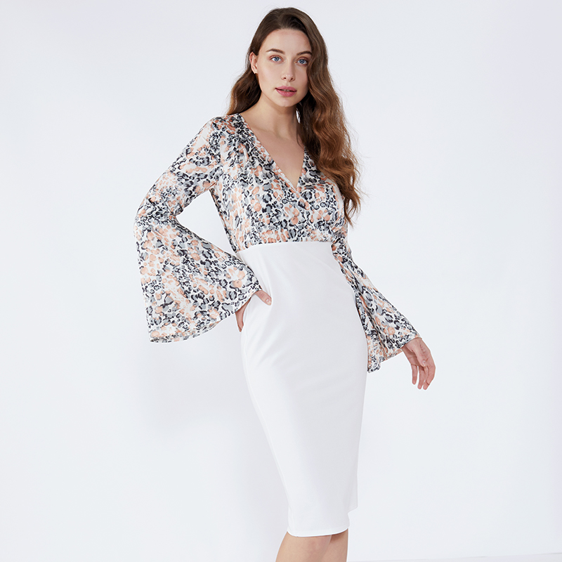 Abbigliamento da donna con maniche corte a maniche corte con fodera bianca floreale 2019