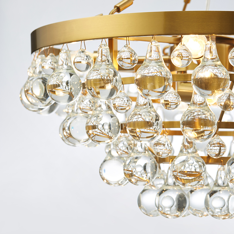 Art Exquisite Design Modern Home Hotel Lampadario in vetro Km2143