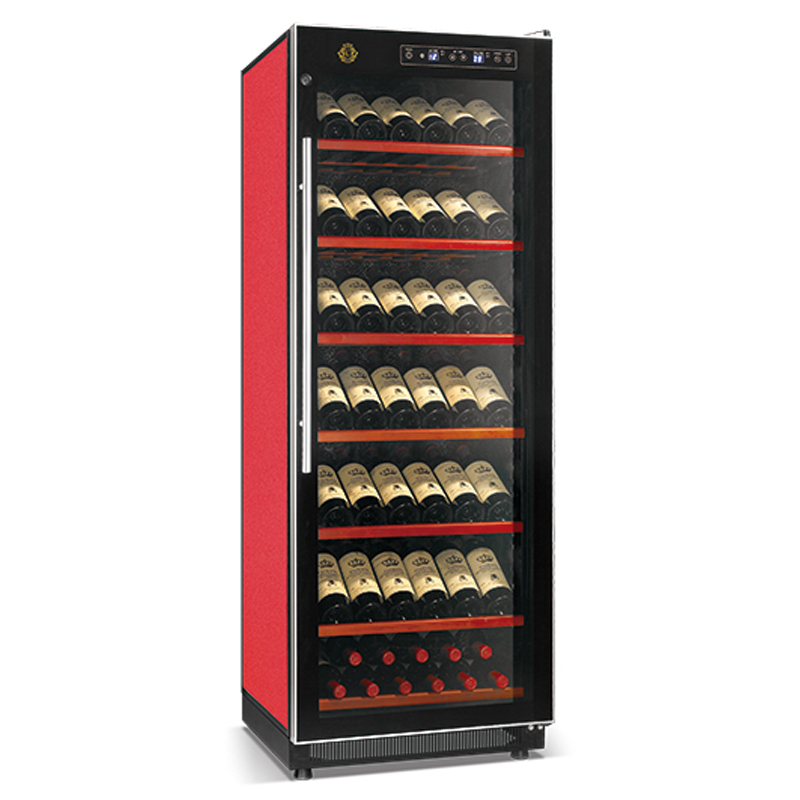 Elegante refrigeratore per vino ad alta efficienza con refrigeratore senza raffreddamento 120W per bevande rinfrescanti