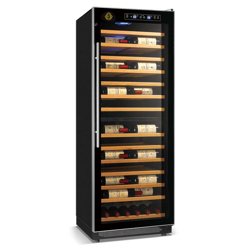 Elegante refrigeratore per vino ad alta efficienza con refrigeratore senza raffreddamento 120W per bevande rinfrescanti