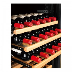 Elegante refrigeratore per vino ad alta efficienza con refrigeratore senza raffreddamento 120W per bevande rinfrescanti