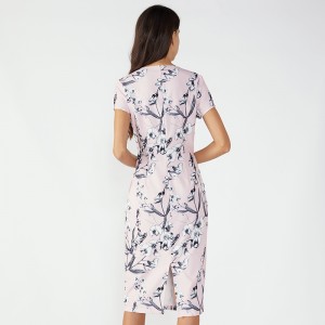 Abito lungo in lycra coreano moda poliestere all'uncinetto