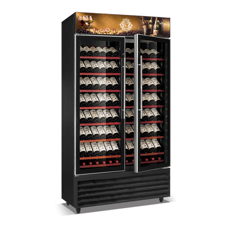 Raffreddatore di vino ad alta efficienza del compressore serie Crown ad alta efficienza 2 porte 175W / 360W Raffreddamento del vino con raffreddamento diretto