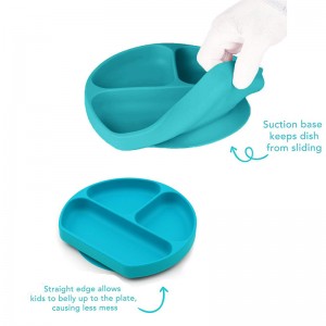 Placemat della stuoia della tazza di aspirazione del bambino del silicone del commestibile