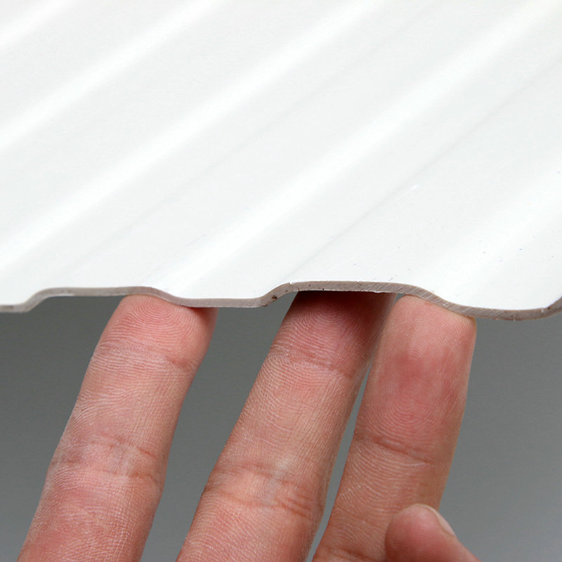 Strato ondulato del trapezio di plastica del pannello di parete del PVC del pannello bianco di T1080