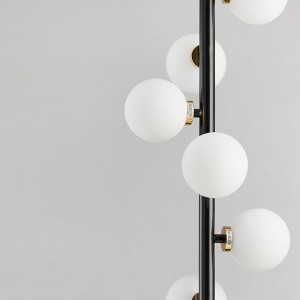 New Modern Minimalist Atmosphere Metal Glass Chandelier Km2135