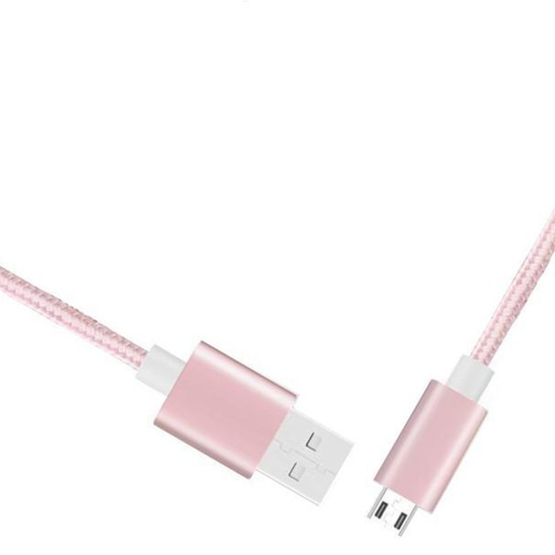 Cavo micro intrecciato in nylon per ricarica USB