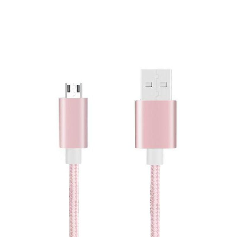 Cavo micro intrecciato in nylon per ricarica USB