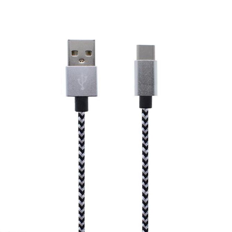 Cavo dati intrecciato in nylon da tipo C a USB