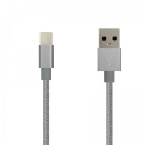 Cavo dati briaded in nylon di colore puro Tipo-C