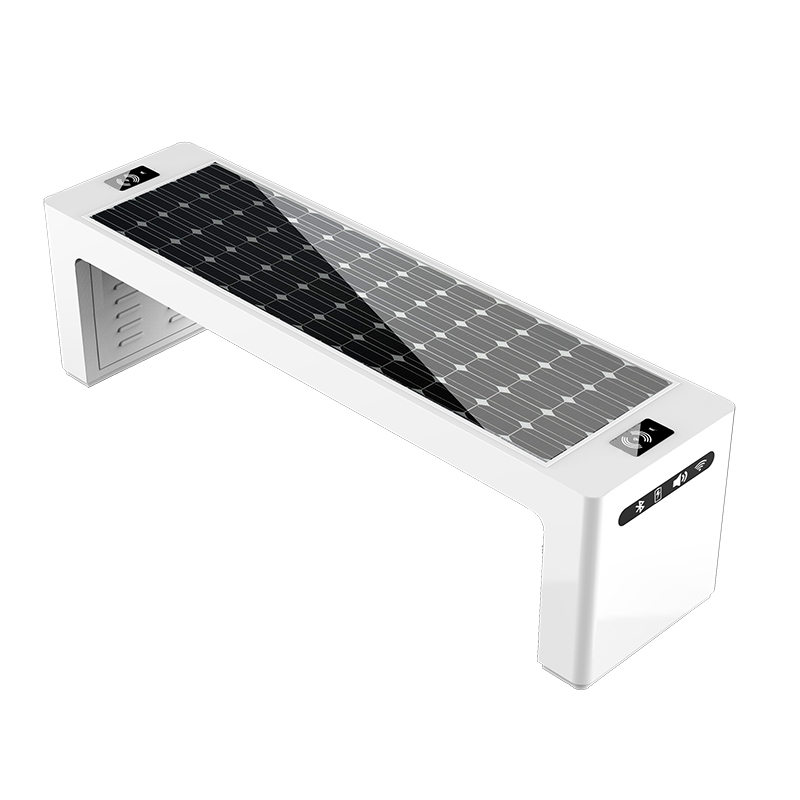 Banco astuto autoalimentato solare del metallo del caricatore del telefono del USB di mobilia all'aperto di vendita