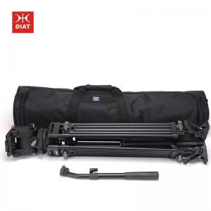 DIAT A223TVP100 Treppiede idraulico tridimensionale con testa Treppiede stabile e stabile per videocamera