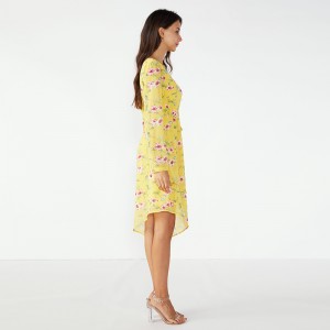 2019 Yellow Summer Summer Girls Fancy Women Vestito casual