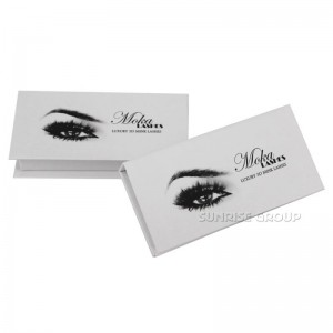 Scatola di visualizzazione d'imballaggio del ciglio del regalo della chiusura magnetica a forma di libro su ordinazione del cartone