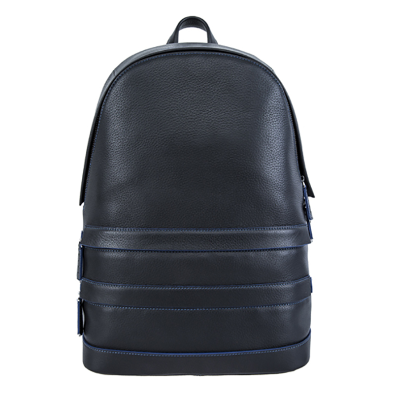17SA-6739F Low MOQ linea di cucitura di alta qualità decorata borsa zaino in pelle per laptop in pelle pieno fiore