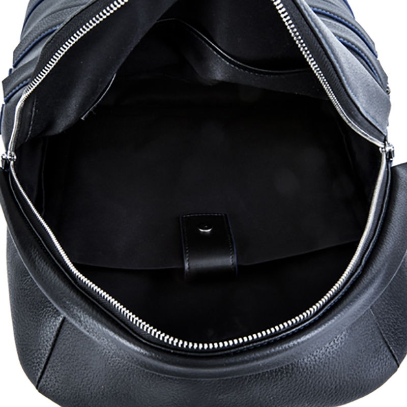 17SA-6739F Low MOQ linea di cucitura di alta qualità decorata borsa zaino in pelle per laptop in pelle pieno fiore