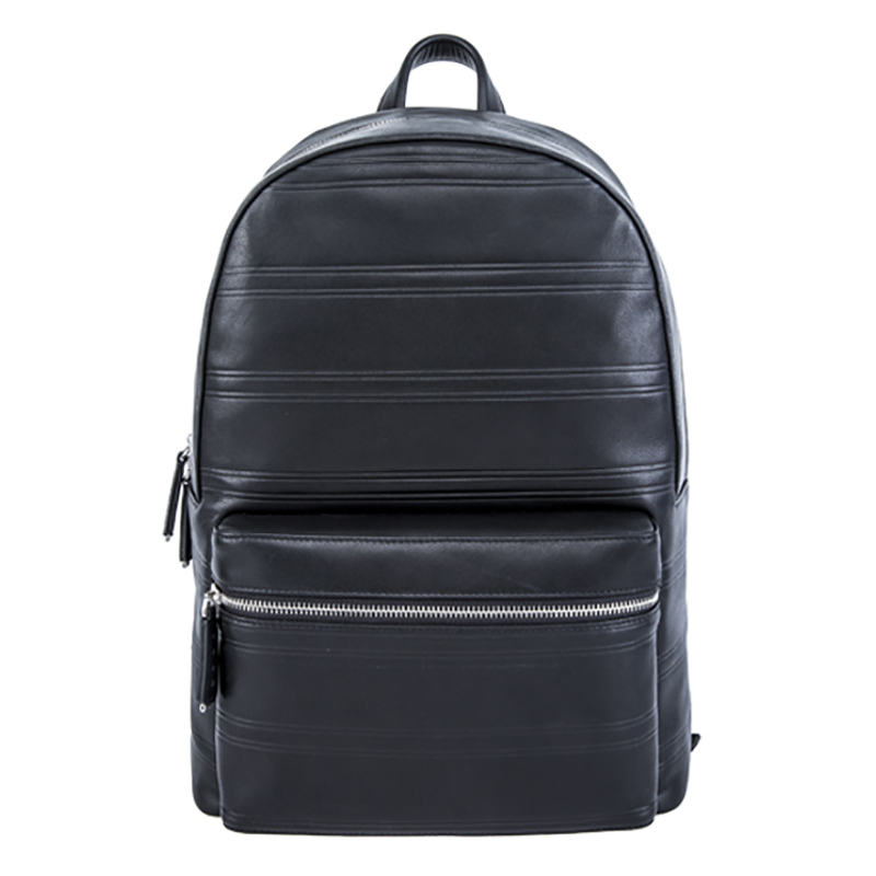 18SA-6839F 15 anni di fabbrica Zaino in pelle nera per notebook da uomo sportivo giornaliero da uomo
