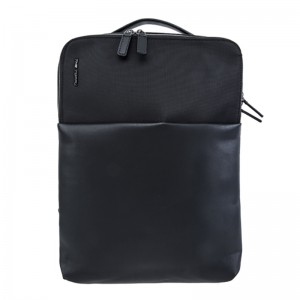 Nylon 18SA-6975M con zaino per laptop da viaggio impermeabile in PU, supporto posteriore in EVA di alta qualità con supporto per accessori bagagli